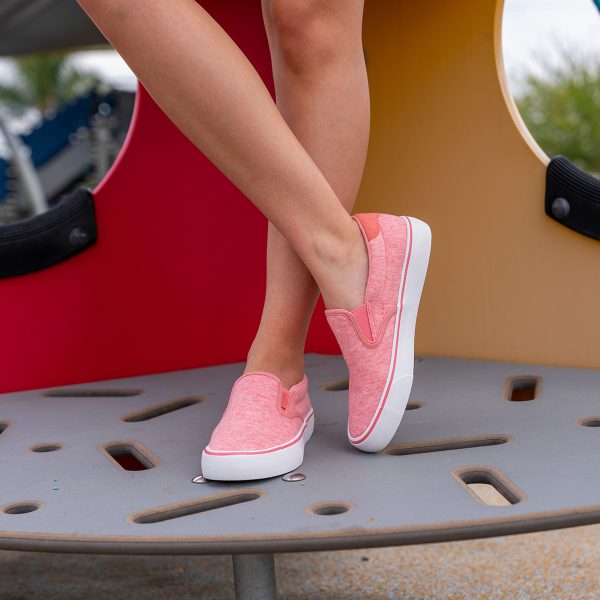 Womens Clipper Jersey Slip On Sneaker Pink