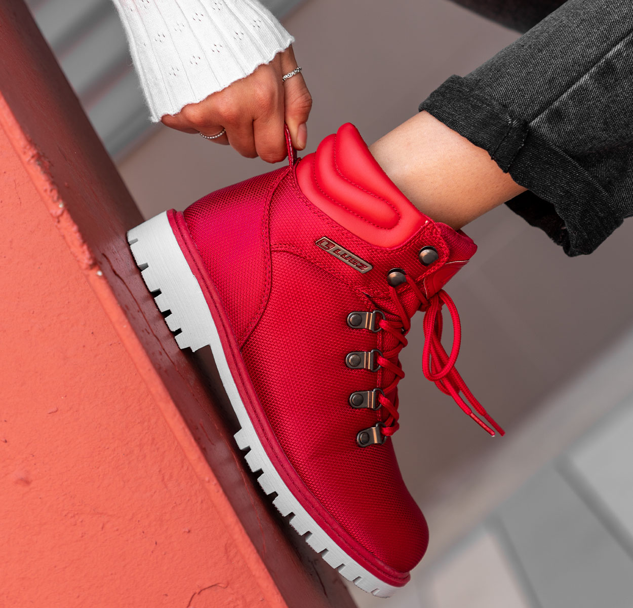 Womens Grotto II Boot Lifestyle Red